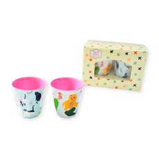 진저 유아 디자인 컵 소 2종 선물세트, 고양이, 인어, 1세트