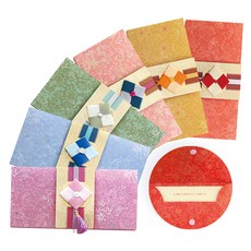 From&To 傳統拼布零用錢信封套組 B226, 混合顏色, 1套