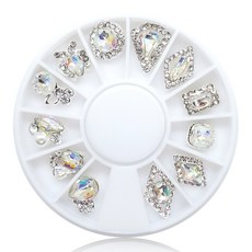 MEIBROWN 美甲鑽石飾品 02 12套組, 混色, 1個