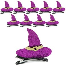 LivingDA 萬聖節髮夾, 10個, 女巫帽