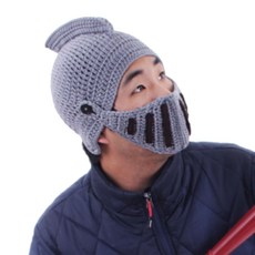 STUPID 派對扮裝用鬍子毛線帽, 頭盔, 1個