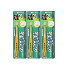 VIVATEC Sig One360度寵物牙刷 中小型犬適用, 黃色, 3支