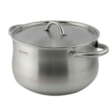 L'assiette DOME IH感應雙耳3層304不鏽鋼湯鍋, 28cm, 銀色