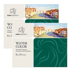 Fable GRAFICO Dong-A Pable Graffico 水彩顏料 2p, 6毫升, 24 種顏色