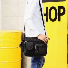 donnashop 日常收納斜背包 sh-32787, 黑色