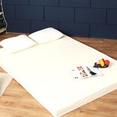 A&A雨刷床乳膠床墊防水罩, 白色的