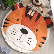 amante 動物印花棉質圓形地墊