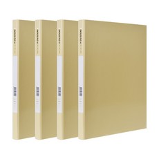 ECO Chungwoon 高級裱褙紙板槓桿式文件夾 A4, 米色, 4個