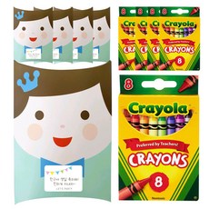 크레욜라 크레용 선물포장 5세트, 8색