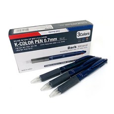 morning glory 1000 K彩色三色原子筆 0.7mm, 藍色, 12個