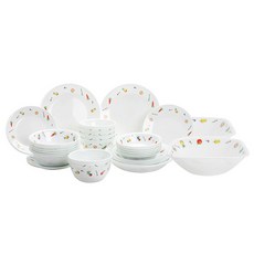 코렐 샐러드시즌 샐러드볼 6인 홈세트 29p, 혼합색상, 식기 7종