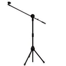 2段調節麥克風架, 黑色的