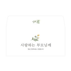 Donna&deco Let 愛的父母 零用錢信封 30入 + 透明貼紙 30入, 混合色, 1套