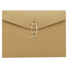 Donna&deco Log 橫式牛皮雞眼扣紙袋 L, 10個, 31 x 23.4 cm