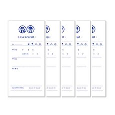 Sarangnaeil 情侶約會記錄便條紙, 混合色, 5個