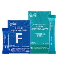 락티브 패밀리 프로바이오틱스 유산균 2g x 30p + 프리바이오틱스 앤 아연 5g x 30p 세트, 1세트