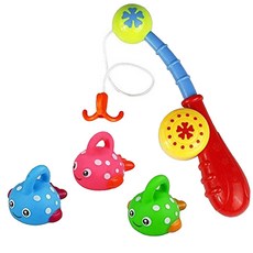 삼둥이 낚시 목욕놀이 완구, 혼합색상, 1개
