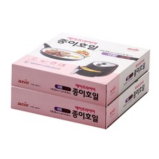 크린손 에어프라이어 종이호일 대형 지름 23cm x 높이 4.5cm 30p, 2개