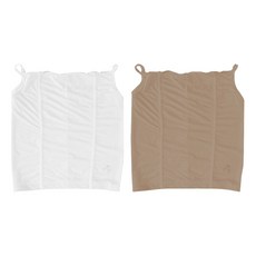 아리체 안면 귀걸이 UV차단 쿨토시 2p, 화이트 + 커피, 1개