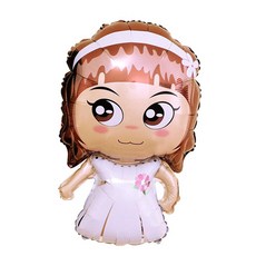 WOW PARTY KOREA 滑稽新娘氣球, 混合顏色, 3個