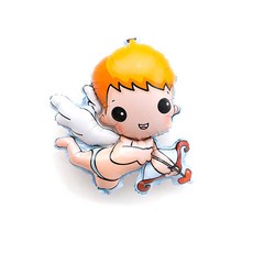 WOW PARTY KOREA 可愛天使男孩氣球 小, 混合顏色, 5個