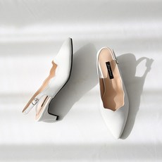 DANGOLUNNI 女款 La Tulip 波浪線條尖頭細跟露跟高跟鞋 5cm