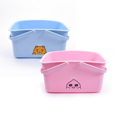 LILFANT KAKAO FRIENDS 沐浴籃 L號 萊恩+桃子, 1組