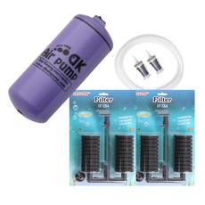 DK Air pump DK-9000 + Recomm 海綿 x 2p IF-734 + 矽膠 + 回流防止器 2p, 3W, 1套