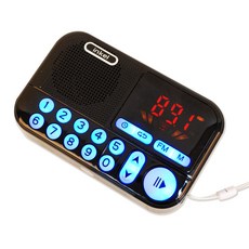 인켈 충전식 효도 라디오, IK-WR20, 블랙