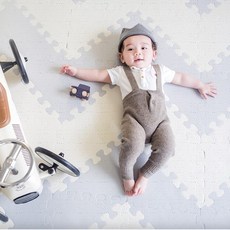 LICOCO 三角形巧拼墊 T18 18入+矽膠雙面膠貼紙, 象牙白