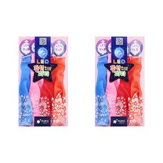 LED生日燈光氣球4件組, 隨機出貨, 2套