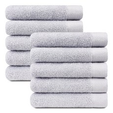 SHIRAZ 飯店毛巾 180g 40支 精梳棉, 淺灰色, 10個