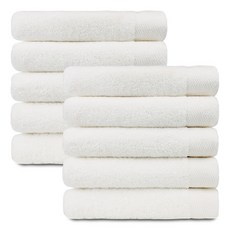 SHIRAZ 40支精梳棉飯店毛巾 180g, 乳白色, 10個