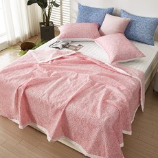 BODRE 輕薄泡泡紗夏季涼被, 粉色的