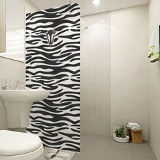 수풀 무점착 샤워 윈도우 시트 블랙 빈티지 스타일, NBVSW 06