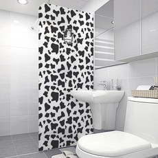 수풀 무점착 샤워 윈도우 시트 블랙 빈티지 스타일, NBVSW 02