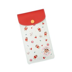 Flyingwhales 蠟筆小新扁平鉛筆袋 櫻桃小新, 混合色, 1個