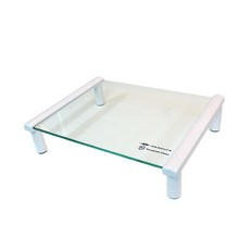 컴스 모니터 받침대 소형 MH100W, 화이트, 1개