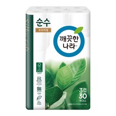 KleanNara 可綠納樂 3層純粹優質衛生紙 27m, 30入, 1個