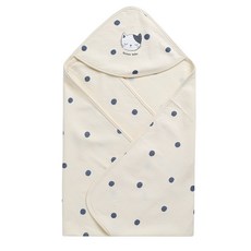 GREEN BEBE 印花連帽雙面包巾