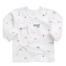 GREEN BEBE 新生兒小羊印花肚衣