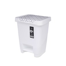 코딜 페달 휴지통, 화이트, 1개