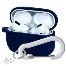 superdivision AirPods Pro 矽膠果凍鑰匙圈保護殼 + 防鐵粉貼紙, 人字紋, 1個