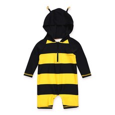 Vaenait Baby 孩童蜜蜂造型連帽連身泳衣