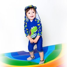 Vaenait Baby 孩童恐龍圖案連身泳衣