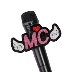 음악중심 MC 마이크 네임택, 핑크, 1개