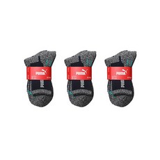 푸마 남성용 아웃도어 등산양말 3족 PUE30985, NAVY