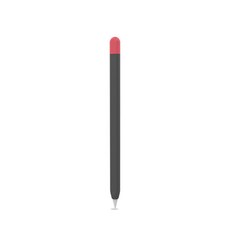 iamdue Apple Pencil 2代專用 超薄Duo保護套, 黑色 + 紅色, 1個