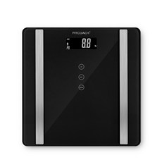 핏코치 7가지 신체 데이터 BMI 측정 체지방 체중계, FSC10, 블랙, 1개