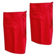 SHIRAZ 咖啡師長版及膝圍裙, 紅色, 2個